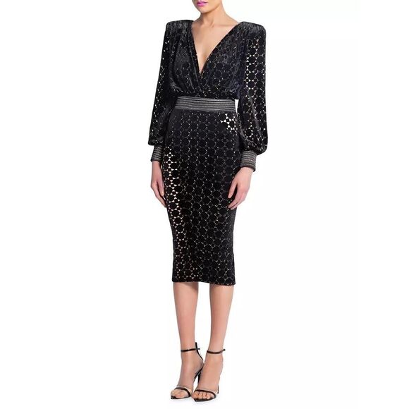 Zhivago Level Midi Dress in Black US6 - Picture 3 of 11